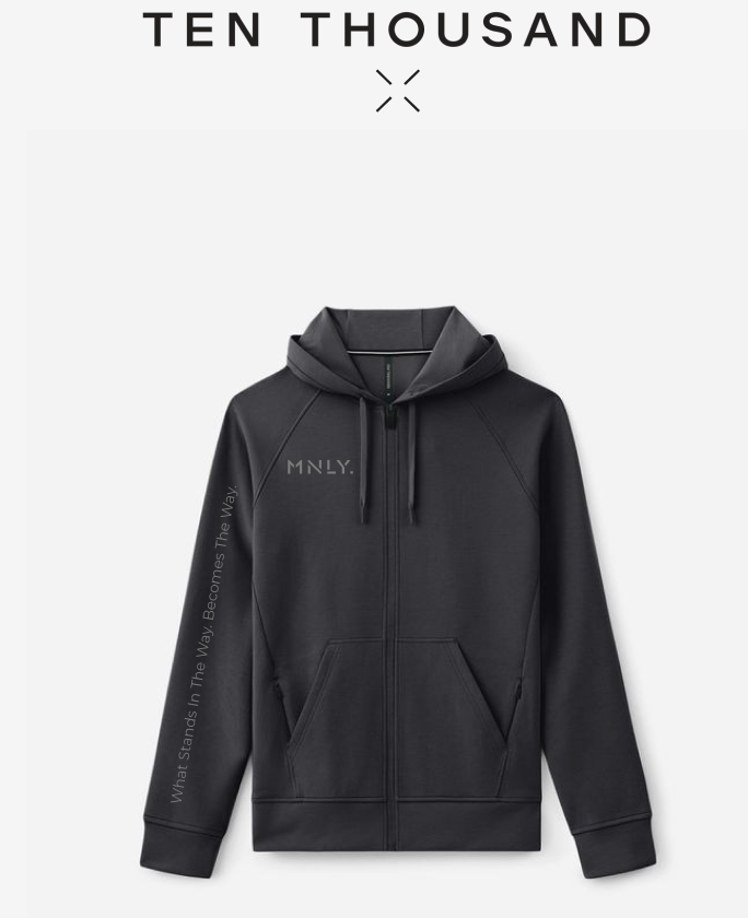 MNLY x Ten Thousand Ethos Midweight Tech Full Zip Hoodie